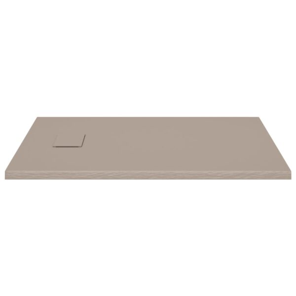 vidaXL Shower Base Tray SMC Brown 100x80 cm - Image 5