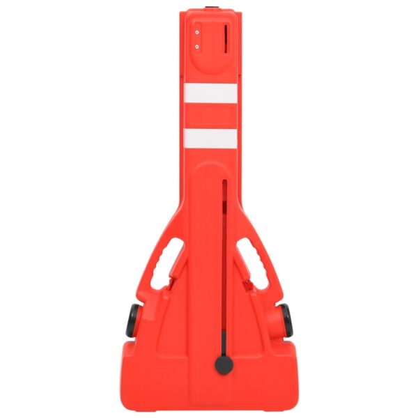 vidaXL Folding Traffic Barrier Red 210x50x105 cm - Image 5