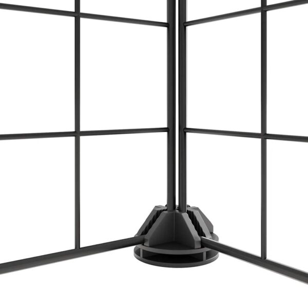 vidaXL 8-Panel Pet Cage Black 35x35 cm Steel - Image 5