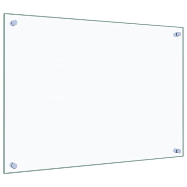 vidaXL Kitchen Backsplash Transparent 70x50 cm Tempered Glass - Image 5