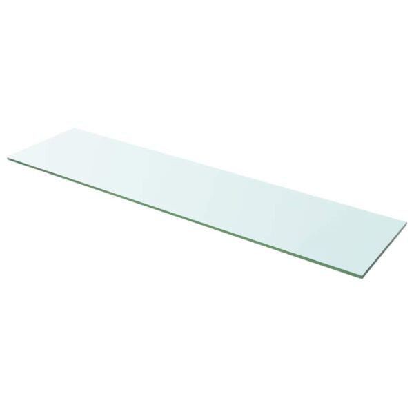 vidaXL Shelf Panel Glass Clear 100x25 cm - Image 1