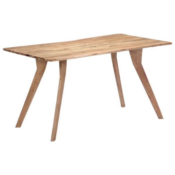 vidaXL Dining Table 140x80x76 cm Solid Acacia Wood - Image 8