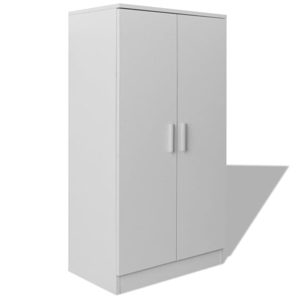 vidaXL Shoe Cabinet 7 Shelves White - Image 4