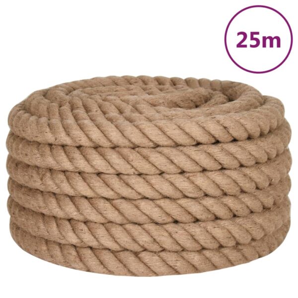 vidaXL Jute Rope 25 m Long 30 mm Thick - Image 2