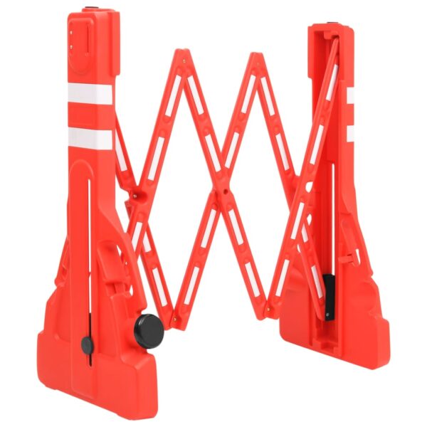 vidaXL Folding Traffic Barrier Red 210x50x105 cm - Image 2
