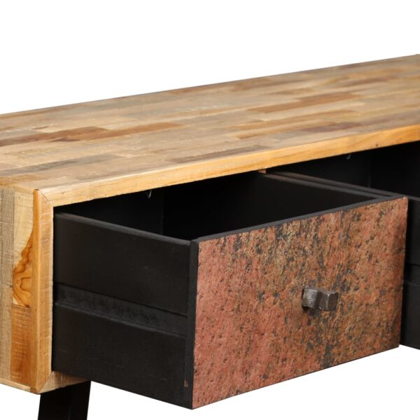 vidaXL Console Table 120x30x76 cm Solid Reclaimed Teak - Image 10