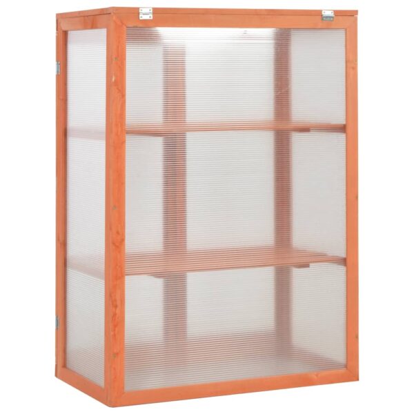 vidaXL Greenhouse Wood 75x47x109 cm - Image 7