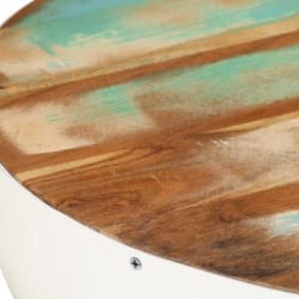 vidaXL Bowl Shaped Coffee Table Solid Reclaimed Wood 60x60x30 cm - Image 11