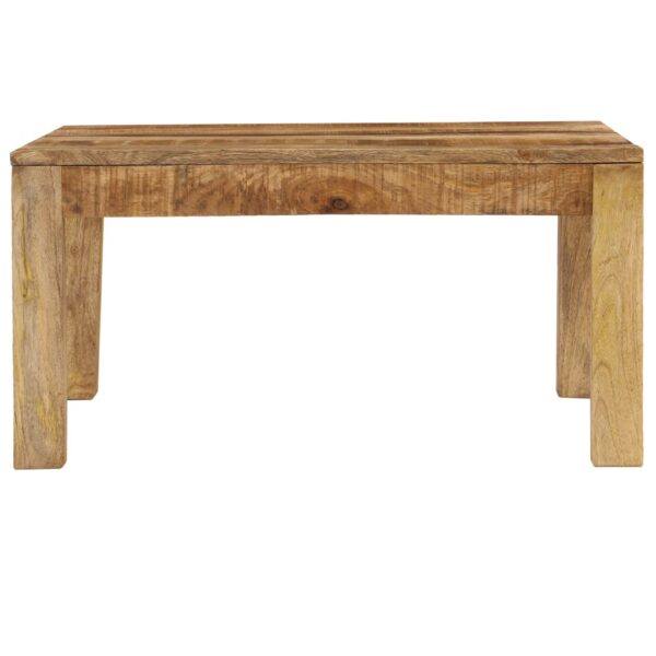 vidaXL Coffee Table 80x80x40 cm Solid Mango Wood - Image 3