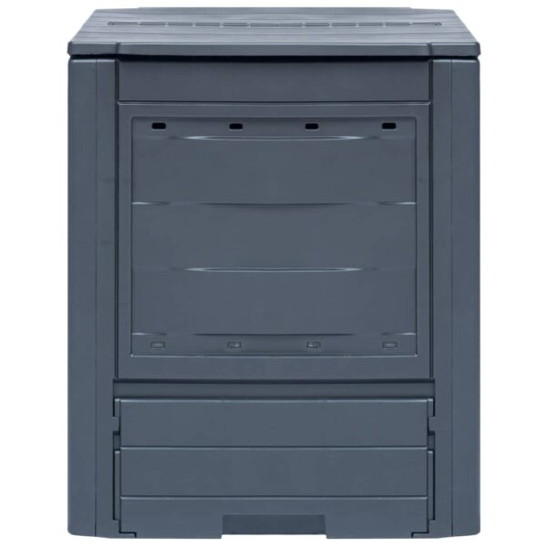 vidaXL Garden Composters 2 pcs Grey 60x60x73 cm 520 L - Image 2