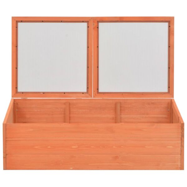 vidaXL Greenhouse Wood 100x50x34 cm - Image 4