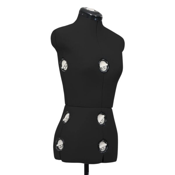 vidaXL Adjustable Dress Form Female Black S Size 33-40 - Image 5