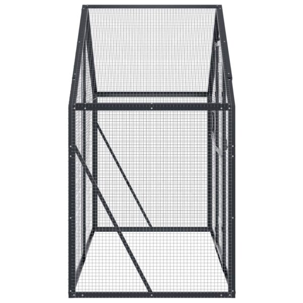 vidaXL Aviary Anthracite 179x100x185 cm Aluminium - Image 4