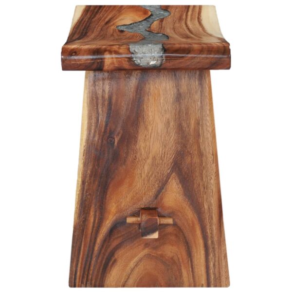 vidaXL Stool Solid Suar Wood and Polyresin - Image 4