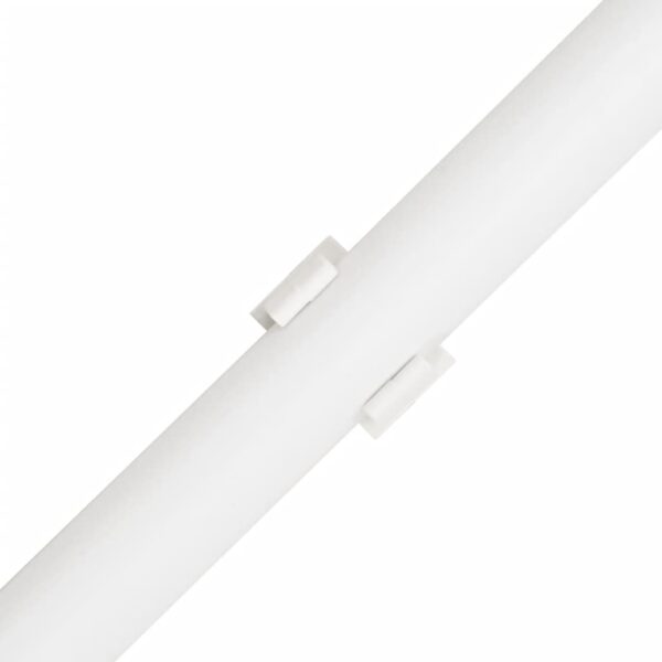 vidaXL Cable Trunkings with Clips Ø25 mm 10 m PVC - Image 7