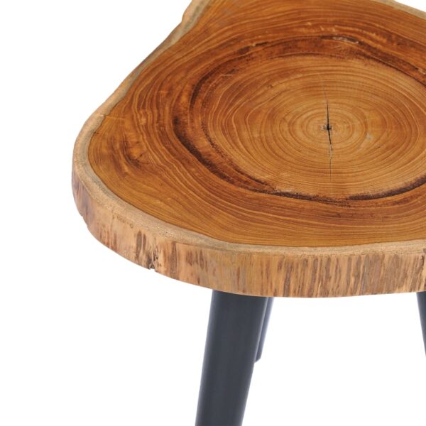 vidaXL Coffee Table 40x45 cm Solid Teak - Image 4