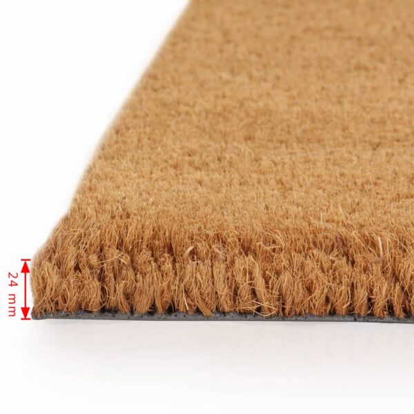 vidaXL Doormats 2 pcs Coir 24 mm 40x60 cm Natural - Image 2
