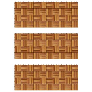 Decking Tiles 30 x 30 cm Acacia Set of 30