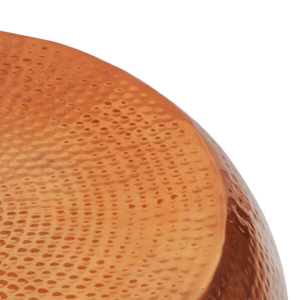 vidaXL Hammered Aluminium Coffee Table Brass/Copper Colour - Image 2