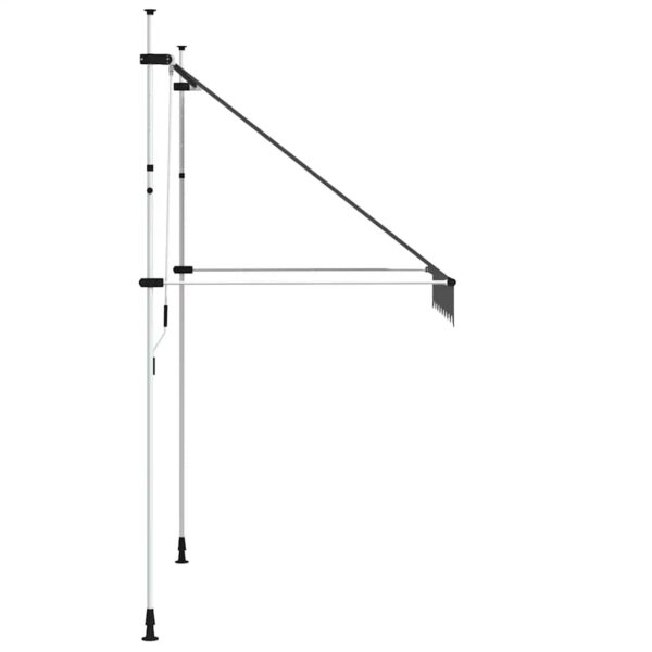 vidaXL Manual Retractable Awning 200 cm Anthracite - Image 4