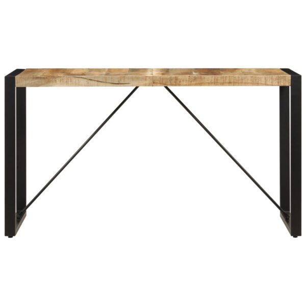 vidaXL Dining Table 140x70x75 cm Solid Mango Wood - Image 2