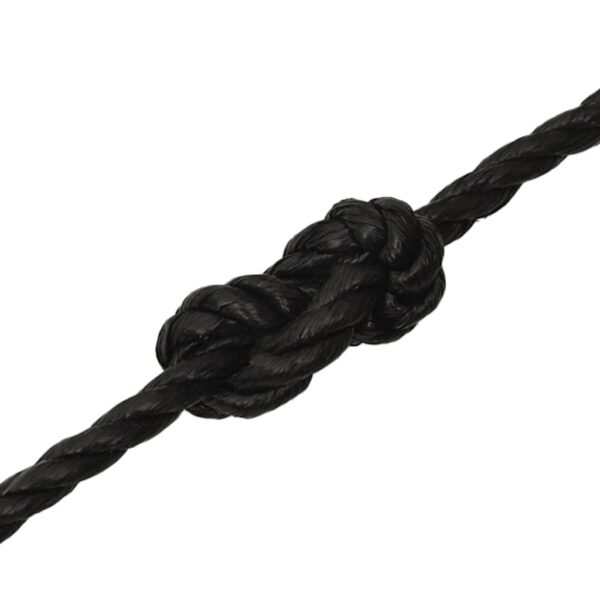 vidaXL Work Rope Black 12 mm 100 m Polypropylene - Image 5