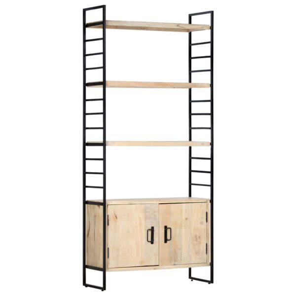 vidaXL 4-Tier Bookcase 80x30x180 cm Solid Mango Wood - Image 13