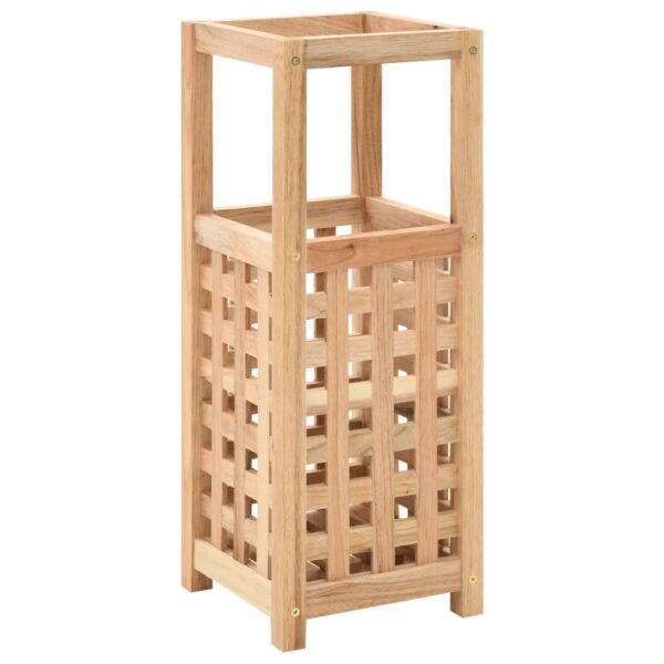 vidaXL Umbrella Stand Solid Walnut Wood 18x18x50 cm - Image 1
