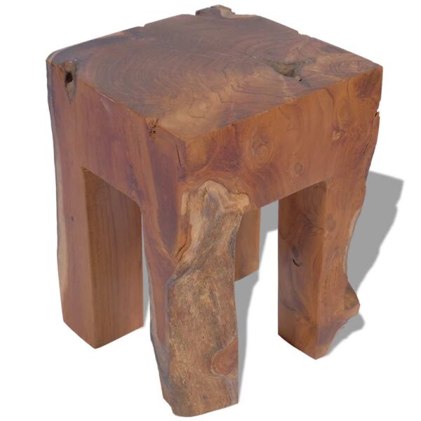 vidaXL Stool Solid Teak Wood - Image 6
