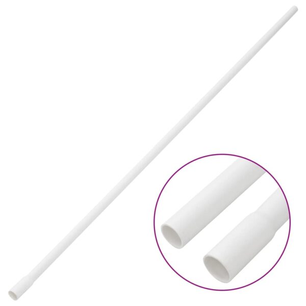 vidaXL Cable Trunkings with Clips Ø16 mm 10 m PVC - Image 3