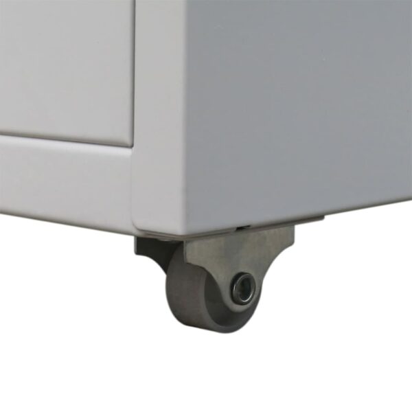 vidaXL File Cabinet with 5 Drawers Grey 68.5 cm Steel - Image 7