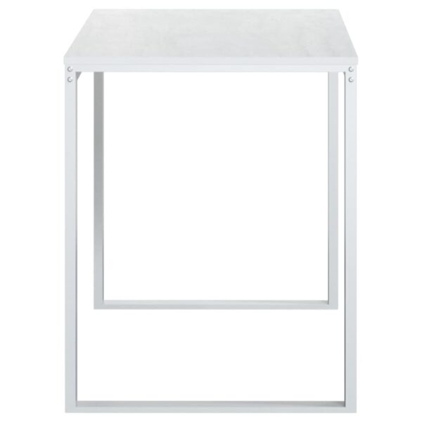 vidaXL Computer Desk White 110x60x73 cm Engineered Wood - Image 4