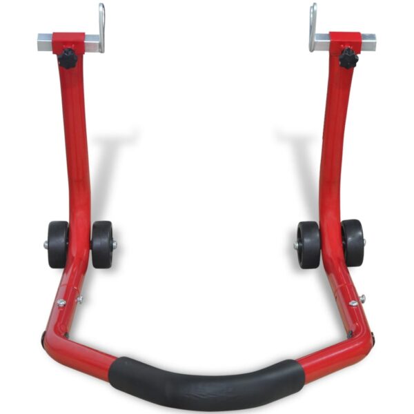 vidaXL Motorcycle Rear Stand Red - Image 2