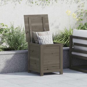 vidaXL Outdoor Cushion Box Anthracite 50x50x56 cm Solid Wood Fir