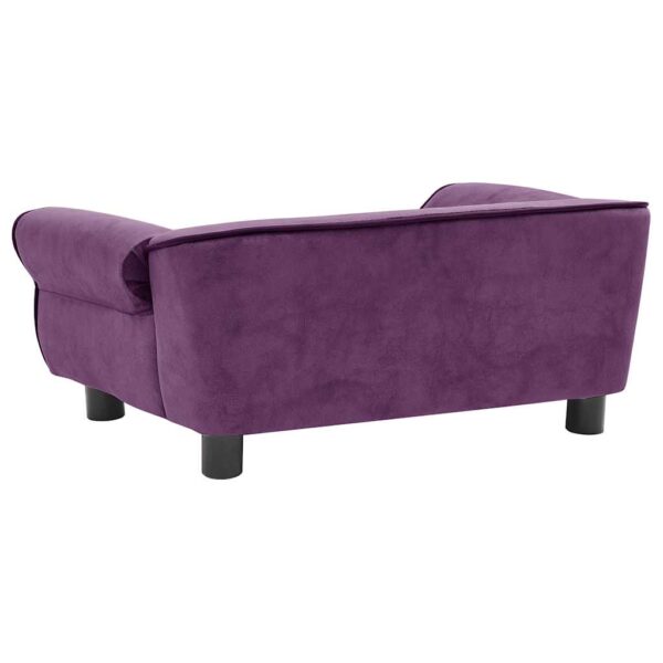 vidaXL Dog Sofa Burgundy 72x45x30 cm Plush - Image 4