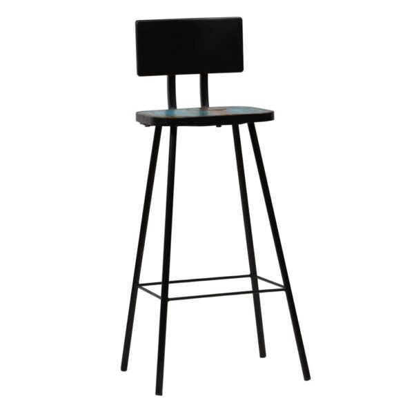 vidaXL Bar Chairs 4 pcs Solid Reclaimed Wood - Image 7