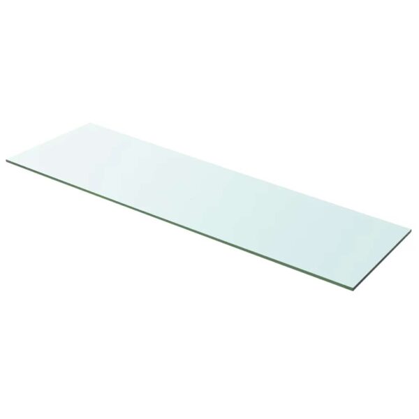 vidaXL Shelf Panel Glass Clear 100x30 cm - Image 1