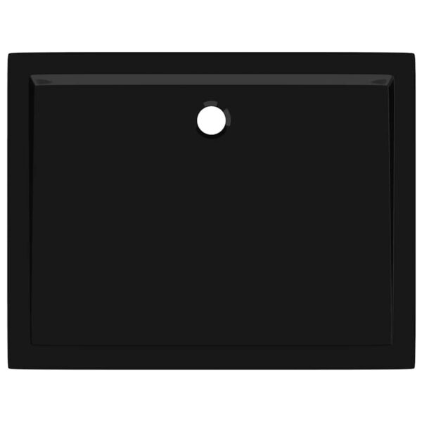 vidaXL Rectangular ABS Shower Base Tray Black 70x90 cm - Image 6