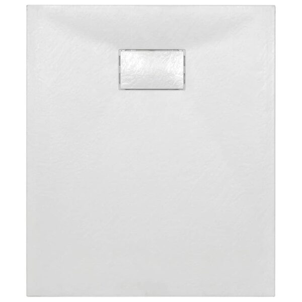vidaXL Shower Base Tray SMC White 90x70 cm - Image 4