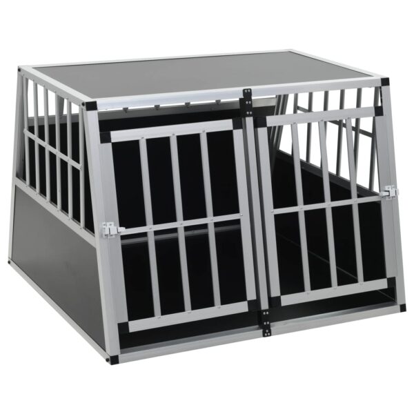 vidaXL Dog Cage with Double Door 94x88x69 cm - Image 2