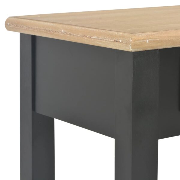 vidaXL Console Table Black 110x35x80 cm Wood - Image 7