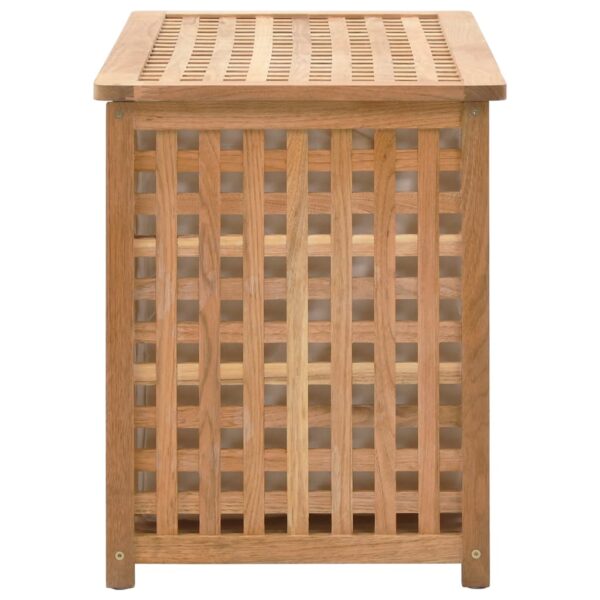 vidaXL Laundry Chest 77.5x37.5x46.5 cm Solid Walnut Wood - Image 4