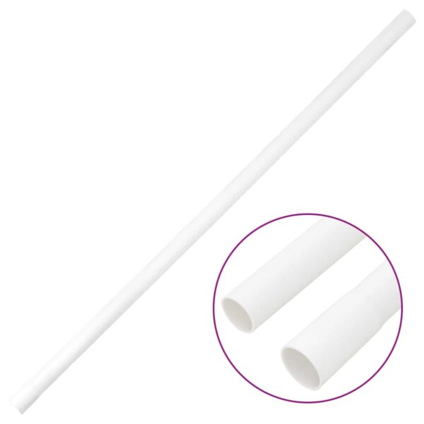 vidaXL Cable Trunkings with Clips Ø25 mm 30 m PVC - Image 3