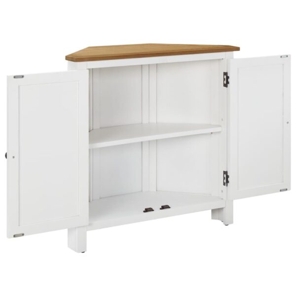 vidaXL Corner Cabinet 80x33.5x78 cm Solid Oak Wood - Image 2