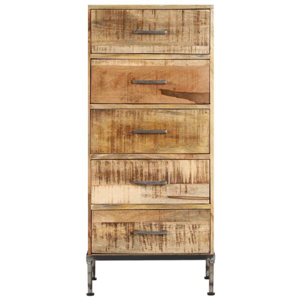 vidaXL Chest of Drawers 45x35x106 cm Solid Mango Wood - Image 2
