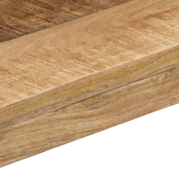vidaXL Dining Table 115x55x76 cm Solid Mango Wood and Steel - Image 5