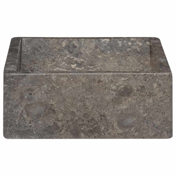 vidaXL Sink 45x30x12 cm Marble High Gloss Grey - Image 5