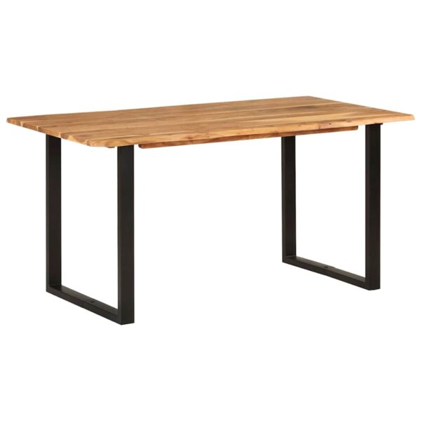 vidaXL Dining Table 154x80x76 cm Solid Acacia Wood - Image 13