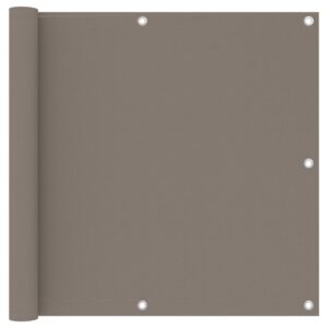 vidaXL Balcony Screen Taupe 90x300 cm Oxford Fabric