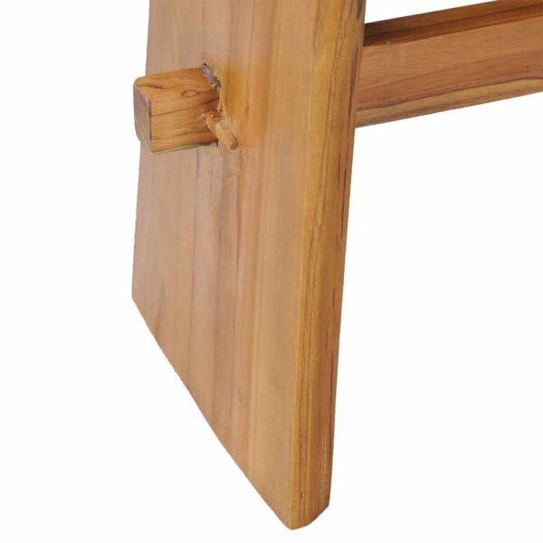 vidaXL Stool Solid Teak Wood - Image 6